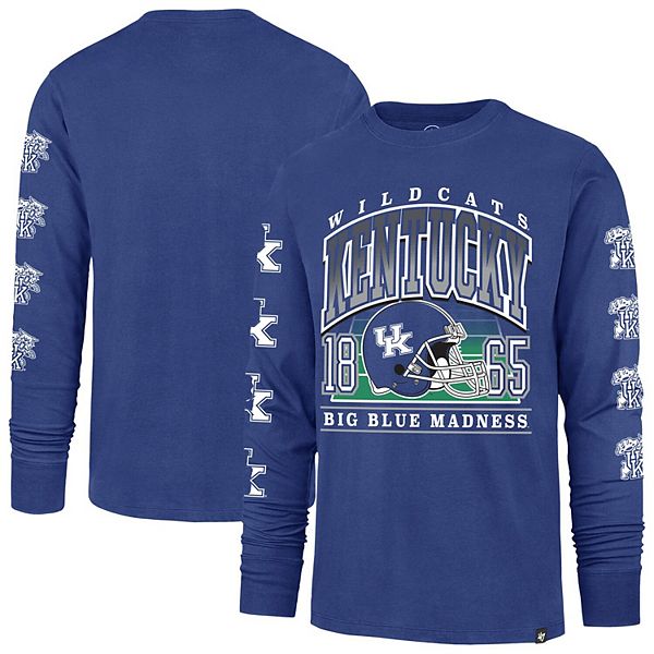 

Мужская футболка с длинным рукавом '47 royal kentucky wildcats go big 47 Brand