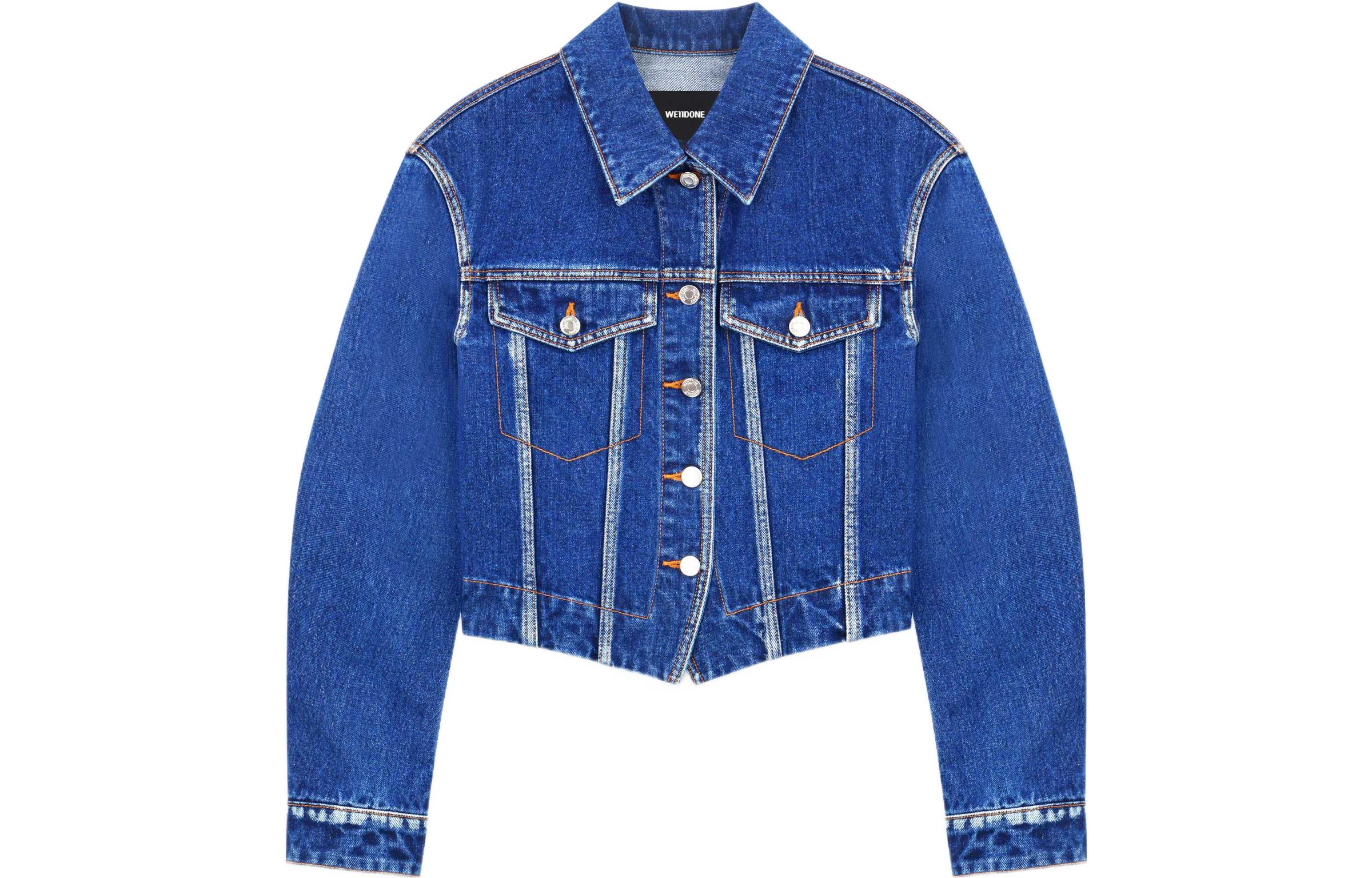 

WE11DONE Джинсовая куртка женская синяя, Blue