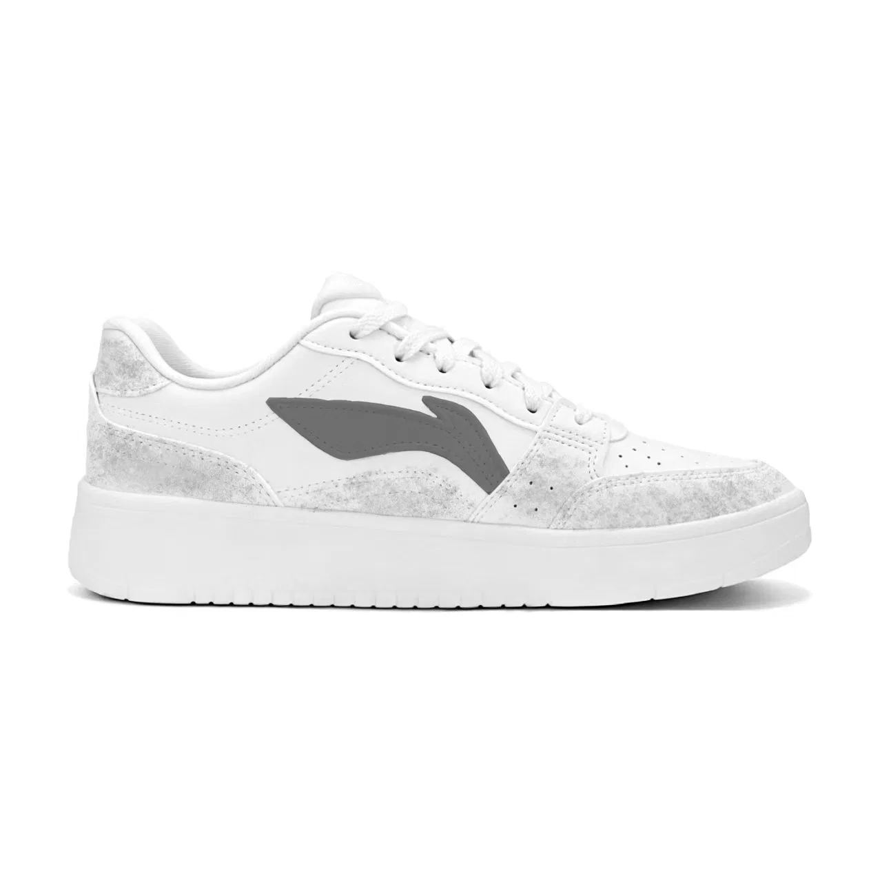 Кроссовки скейтбордические с ручной росписью Li-Ning Black White Gray — фото 4