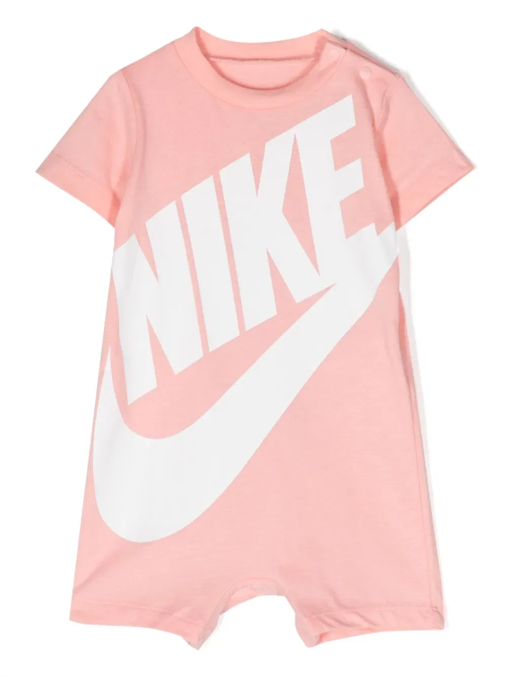 Хлопковый комбинезон с логотипом Nike Kids, розовый
