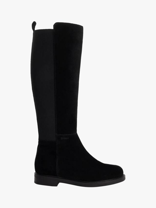 Tallo Suede 50/50 высокие ботинки до колена Dune London, Black