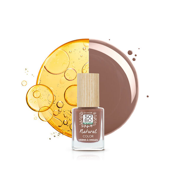 Лак для ногтей 70 теней серо-коричневый, 11 мл So'Bio Etic Natural color, цвет 70 tendre taupe — фото 2