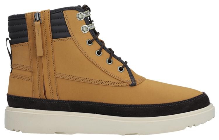Ботинки мужские Ugg на шнуровке, коричневый/черный — фото 2