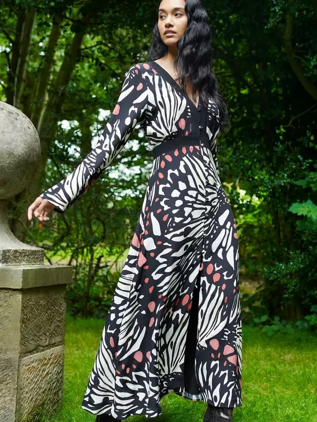 

Платье Ro&Zo Butterfly Print Maxi, разноцветный