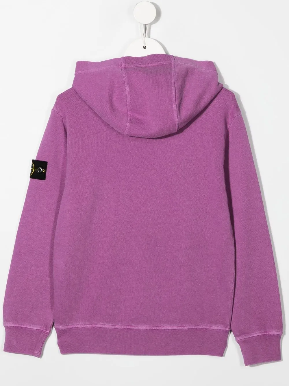 Худи с нашивкой-логотипом Stone Island Junior, фиолетовый — фото 2
