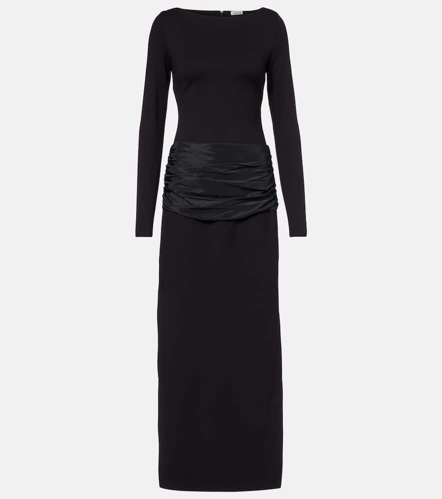 

Голландское плиссированное макси-платье Staud, Black