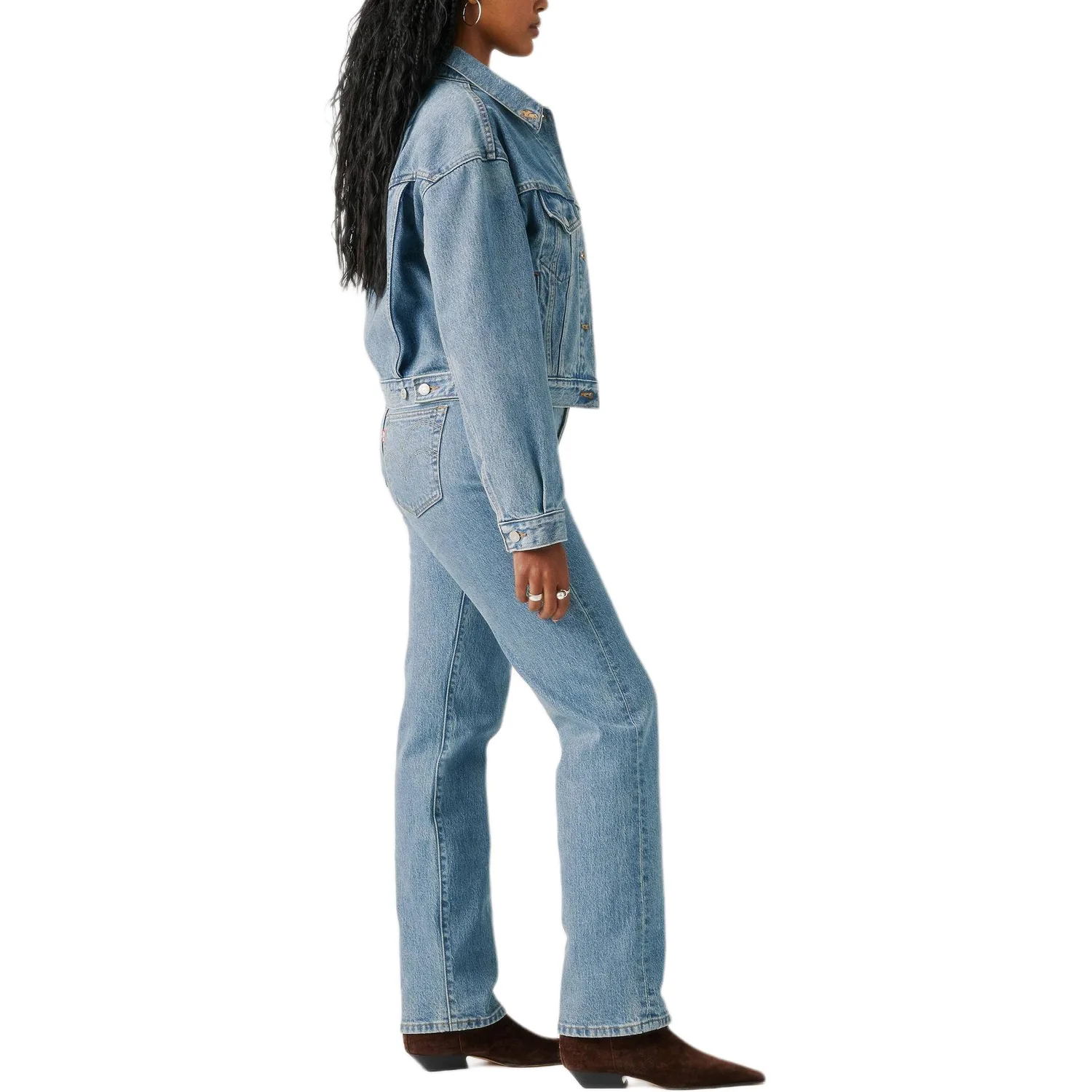Levi's x Beyoncé FW25 джинсы женские Levis, синий — фото 3