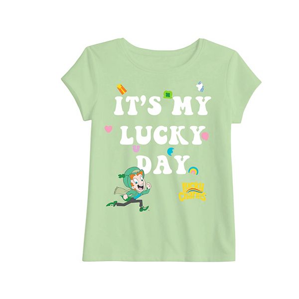 

Футболка с принтом Lucky Charms для девочек Jumping Beans