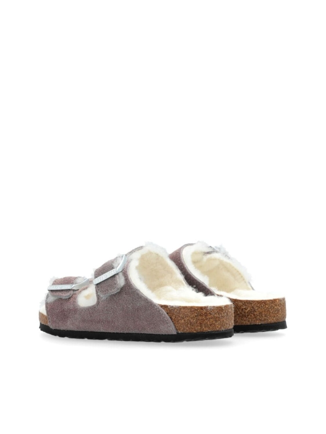 Birkenstock Kids сандалии из овчины Аризона, фиолетовый — фото 3
