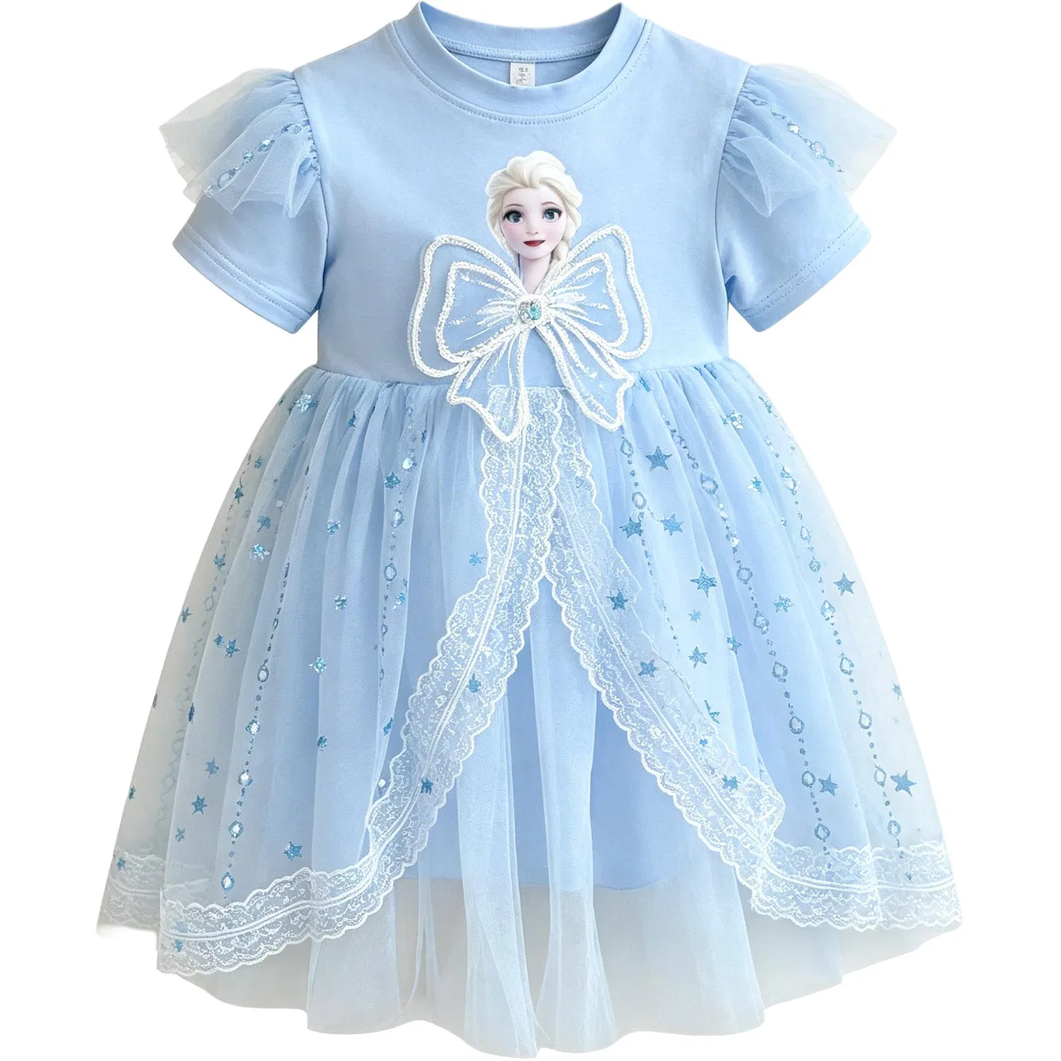 Платье детское crew neck thin short Disney, Blue