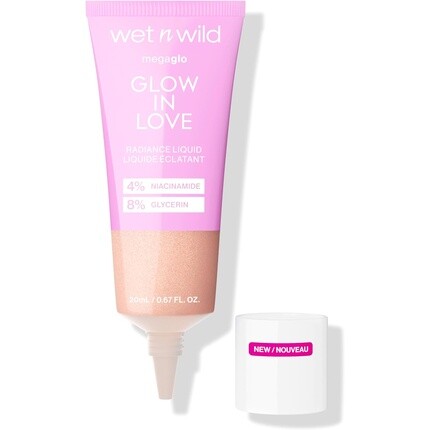 Жидкий хайлайтер Wet n Wild Mega Glo Glow in Love с ниацинамидом и осветляющими каплями витамина Е Wet 'N' Wild — фото 3