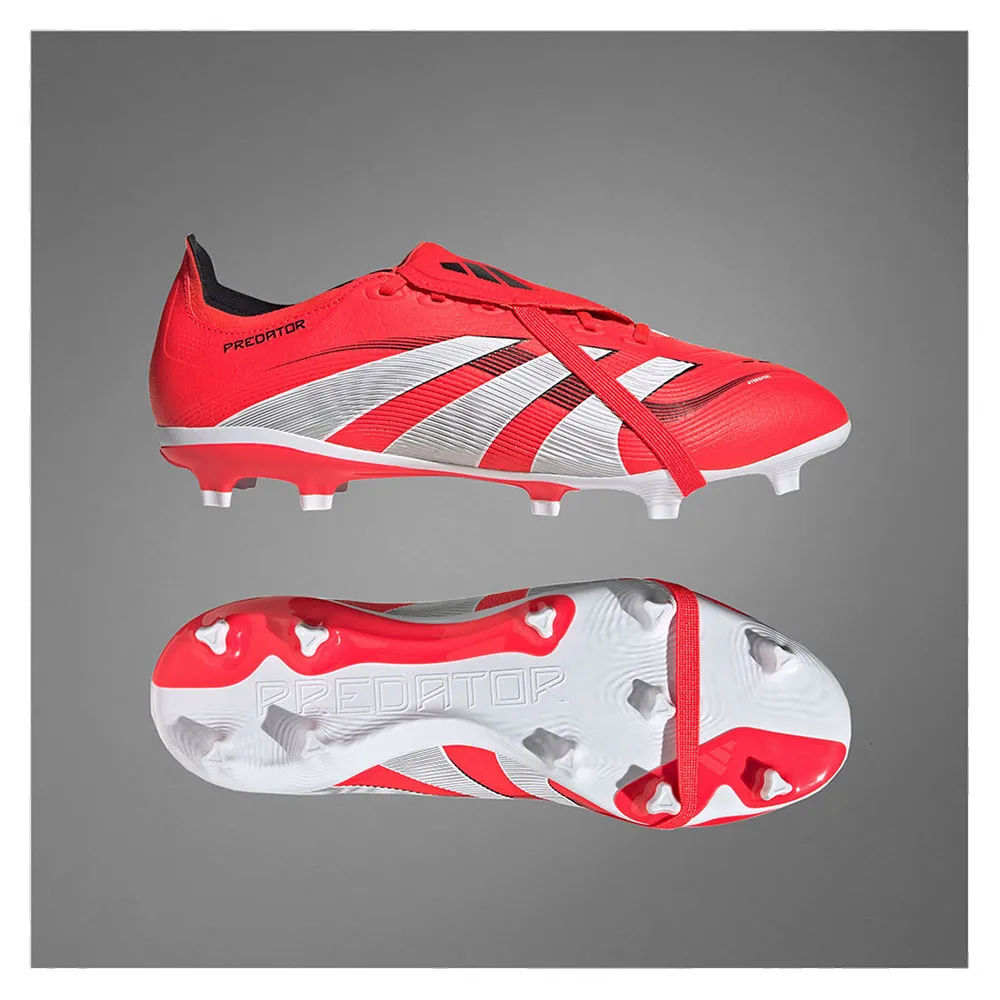 Футбольные бутсы adidas Predator League Fold Over Tongue FG/MG, красный — фото 2