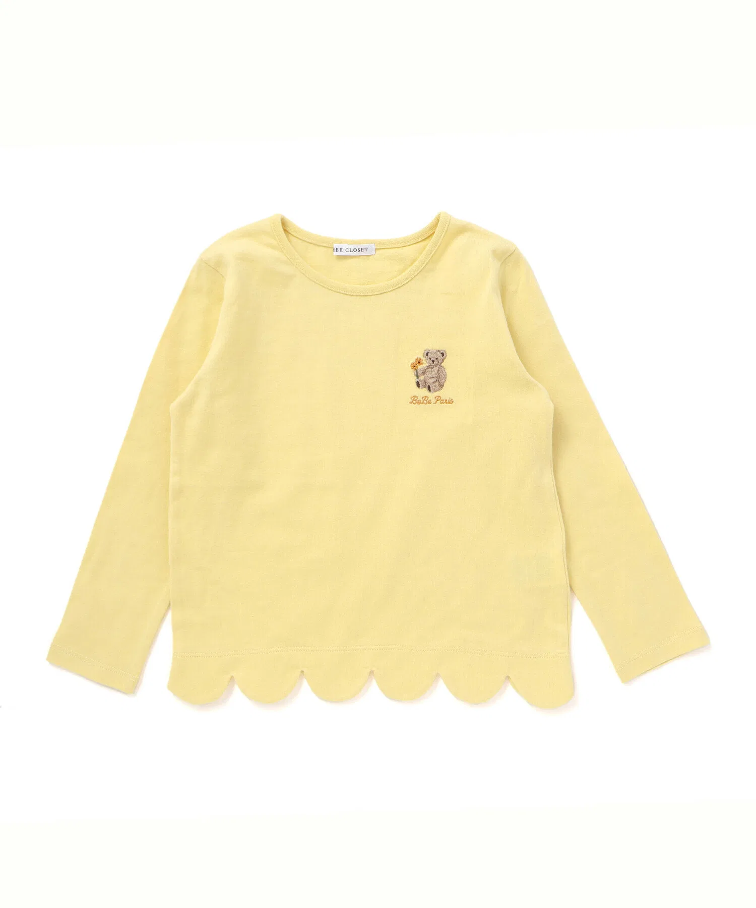 Детская футболка BeBe с длинным рукавом и вышивкой