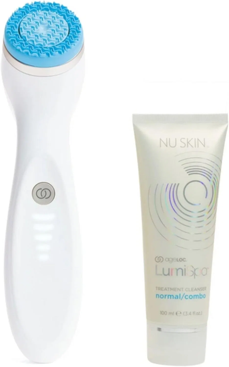 Набор для ухода за лицом ageLOC Lumispa iO с очищающим средством, синий, Nu Skin
