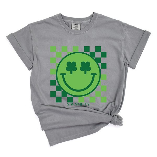 

Футболка SWSmiley clover eyes smiley с принтом, окрашенная в стиле garment dyed Simply Sage Market, Grey, Серый, Футболка SWSmiley clover eyes smiley с принтом, окрашенная в стиле garment dyed Simply Sage Market, Grey