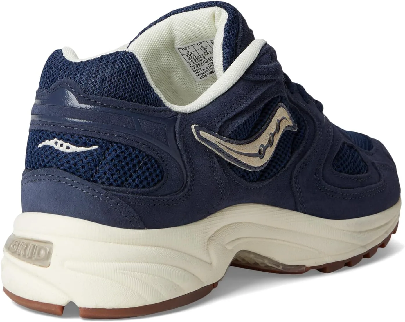 Кроссовки Saucony Unisex-Adult Grid Jazz 9, темно-синий/белый — фото 2