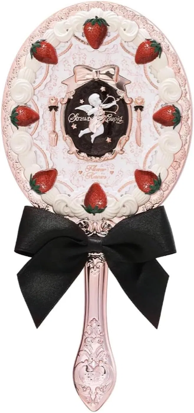 Зеркало ручное «Strawberry Cupid» от Flower Knows Flower Knows, Milkshake