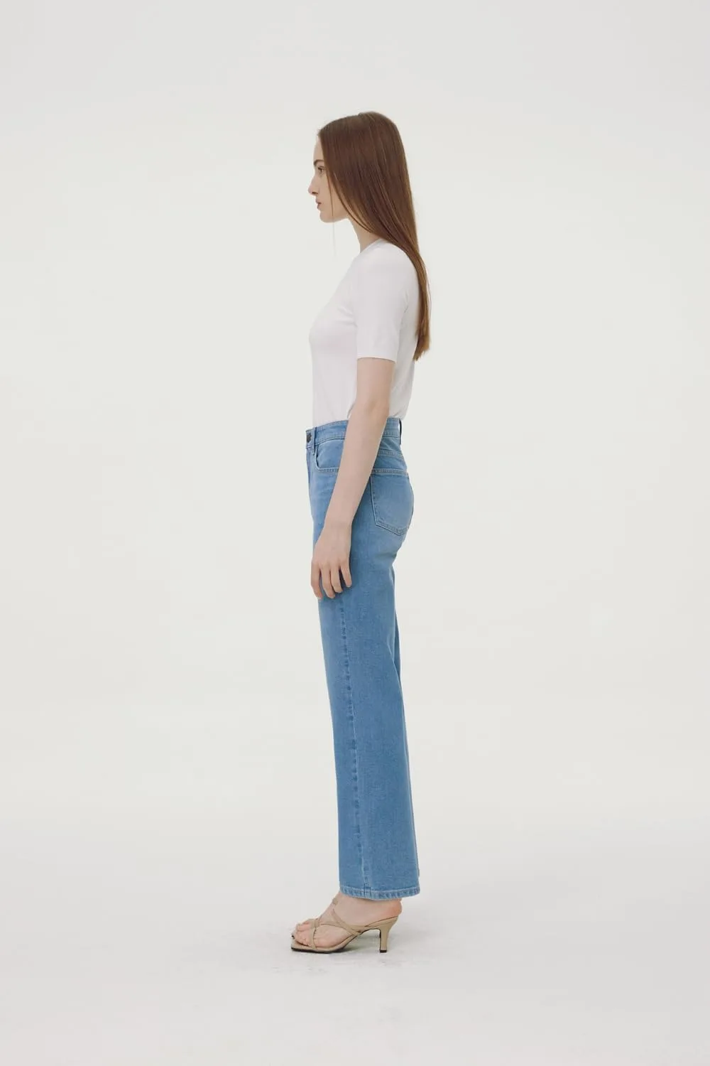 Женские джинсы прямого кроя stretch slim fit — фото 4