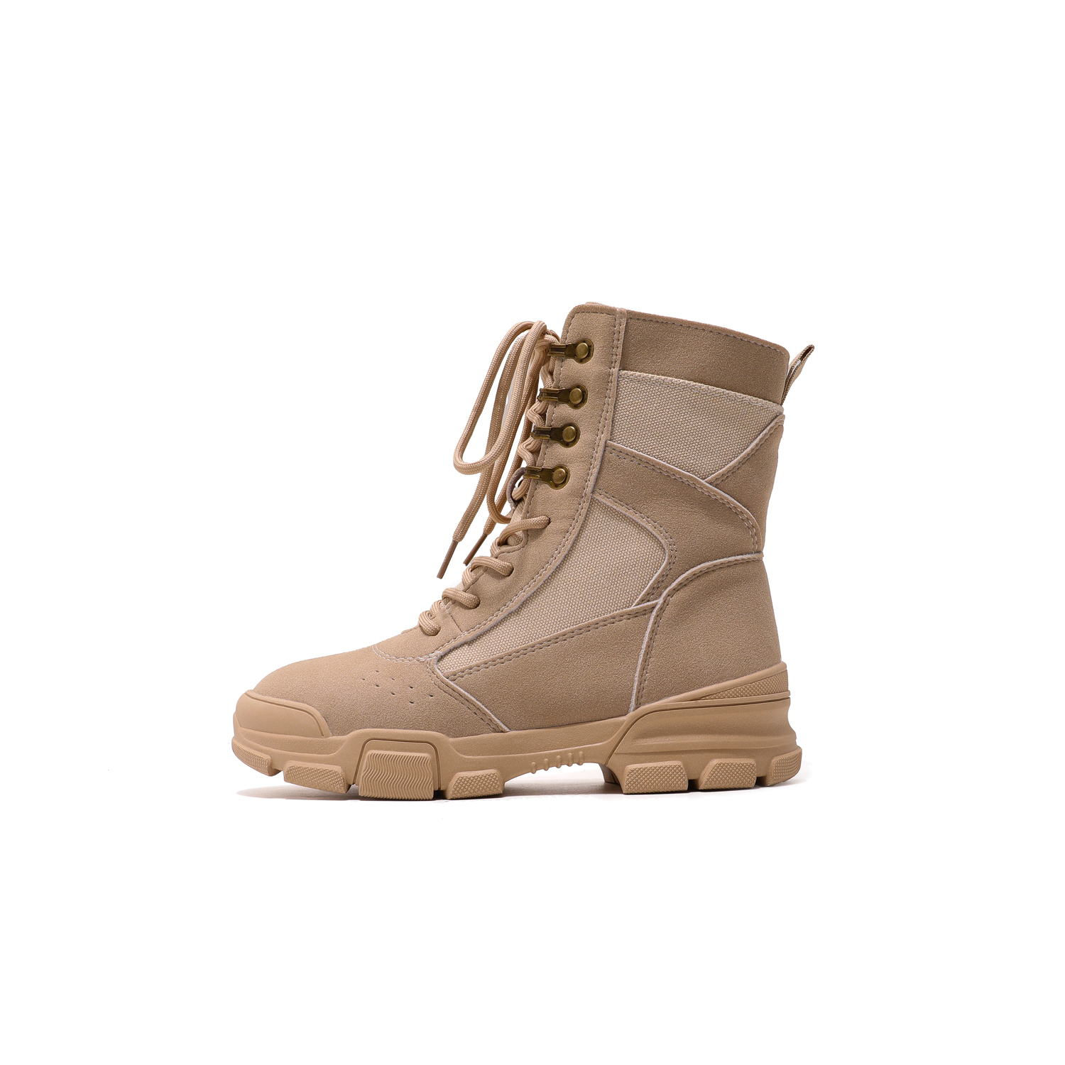 Yang Nianhua Короткие женские ботинки Martin бежевые, цвет Beige