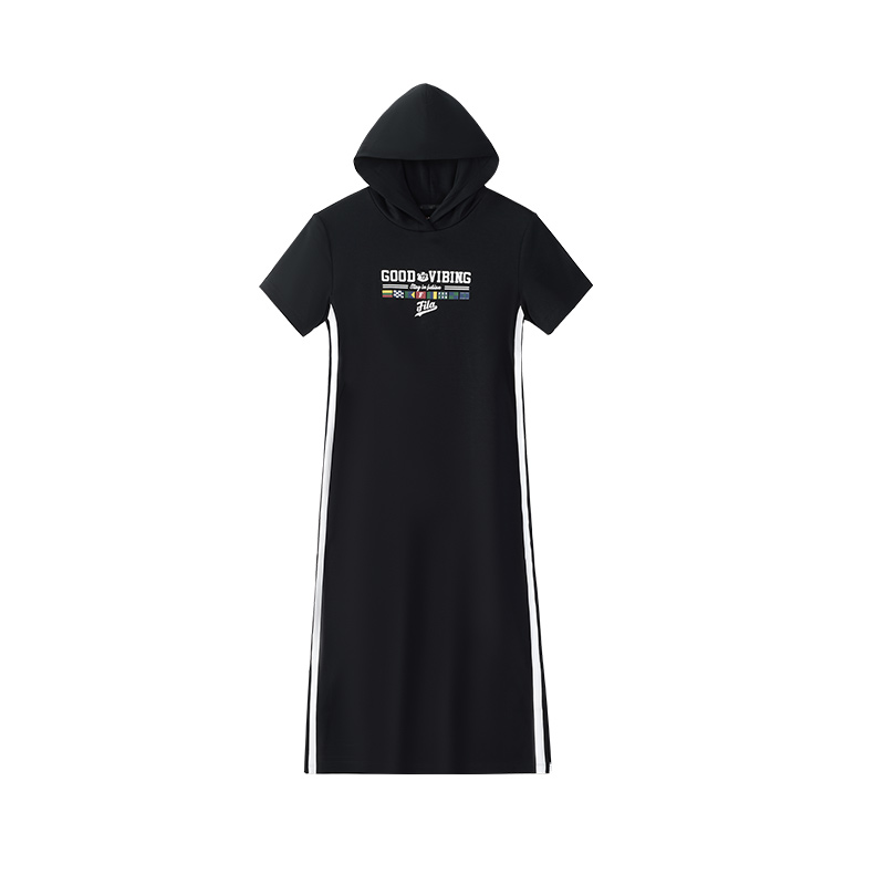 

FILA FUSION Женское платье с коротким рукавом Jet Black