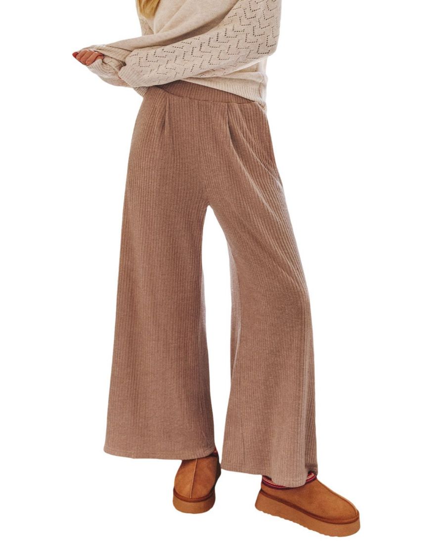 

Женские брюки цвета хаки "Побалуй себя" Cupshe, Light beige