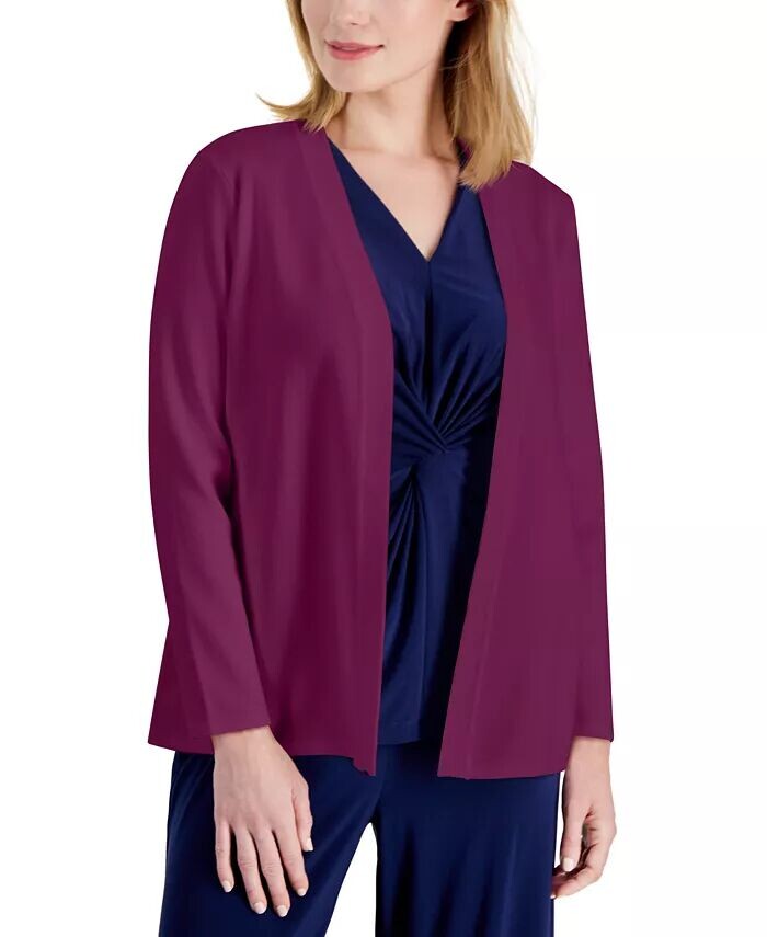 

Кардиган Petite Newport с открытым передом AK Anne Klein, фиолетовый