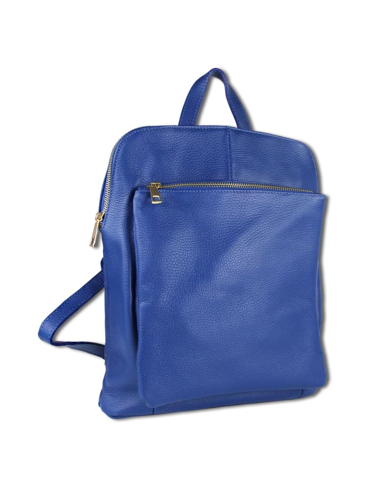 

Рюкзак Toscanto Cityrucksack Leder blau ca. 30cm