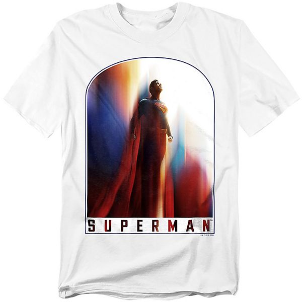 

Футболка с принтом Big & tall dc comics superman 2025 look up poster Licensed Character