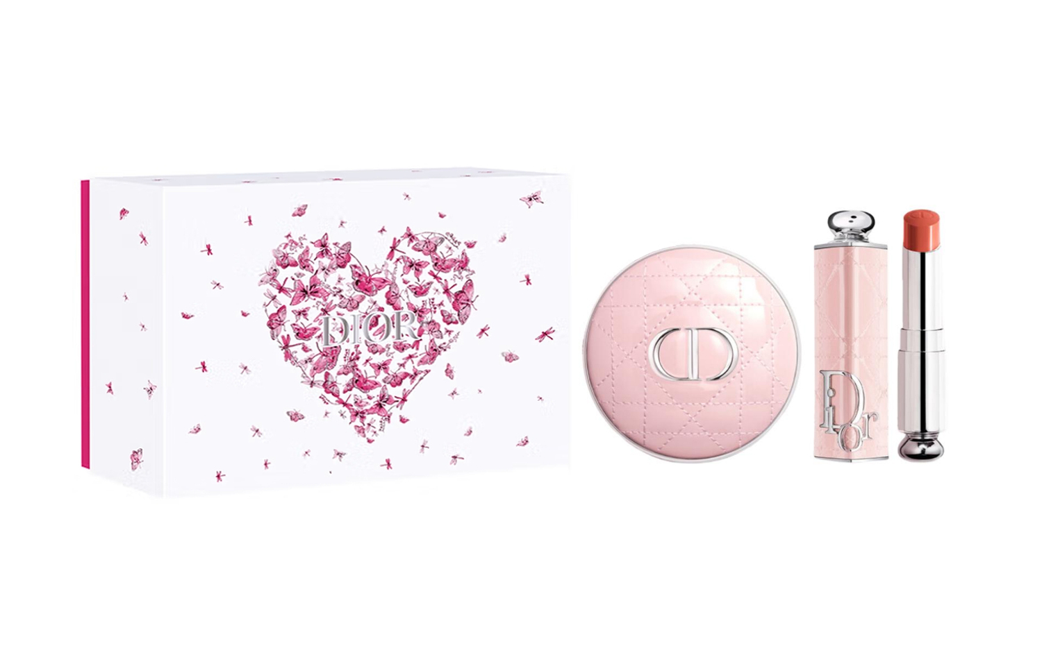 

DIOR Yingrun Satin Pink Air Cushion 520 Limited набор для макияжа легко растушевывается натуральное сцепление 13g+3.2g