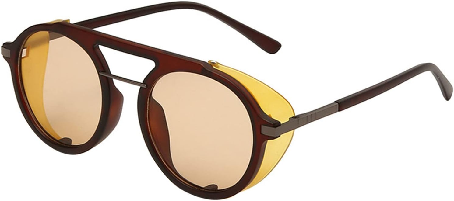 

Классические круглые поляризованные солнцезащитные очки Generic для женщин и мужчин, в стиле ретро, ​​модные солнцезащитные очки в оправе Lamb Glasses (желтые, один размер), gIm13O1UR, Green