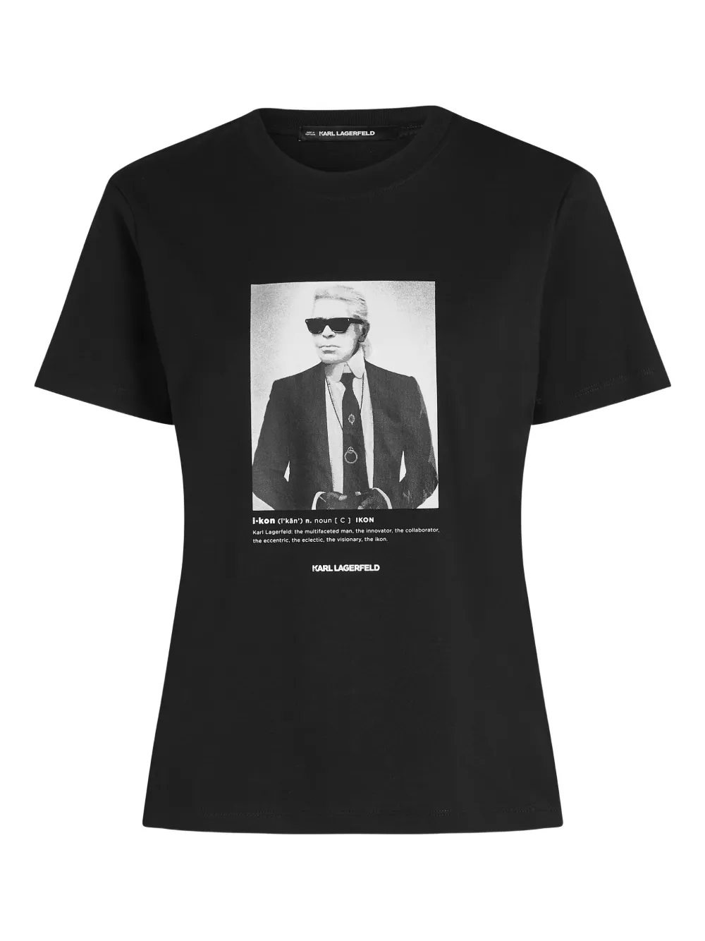 

Футболка с принтом Karl Lagerfeld, черный