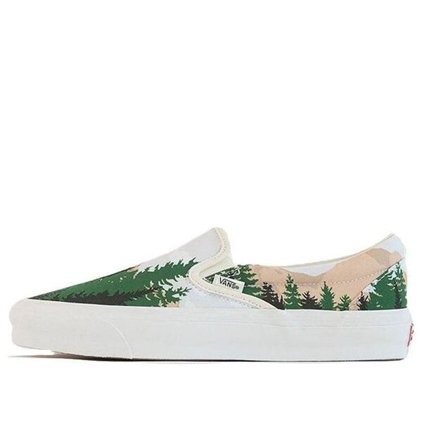 

Кроссовки kith x vault og classic slip-on lx 'treescape' Vans, белый