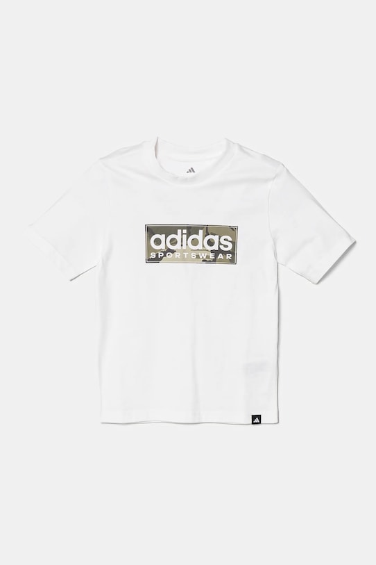 

Детская хлопковая футболка Adidas, белый