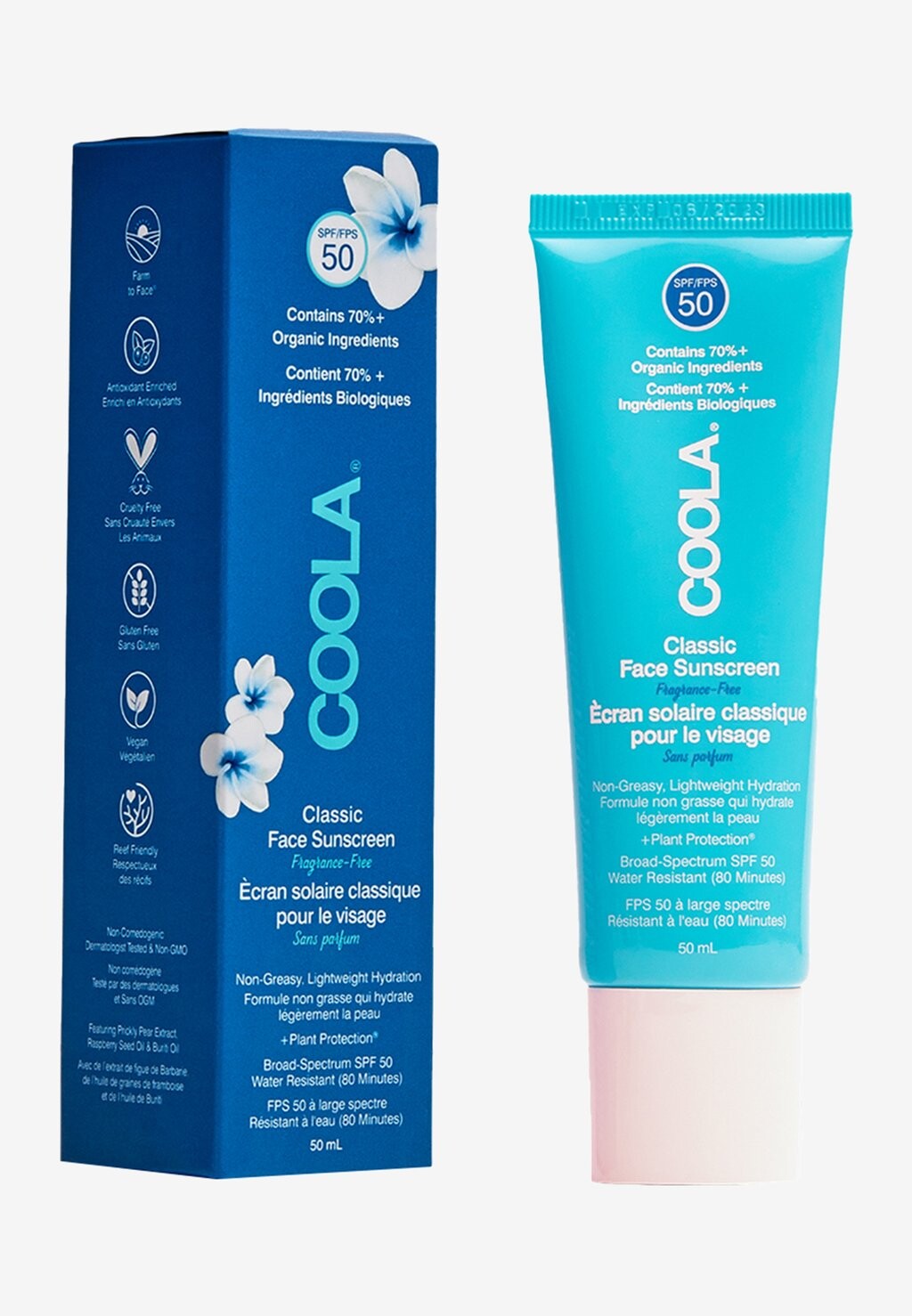 

Защита от солнца CLASSIC SPF 50FACE LOTION FRAGRANCE-FREE Coola