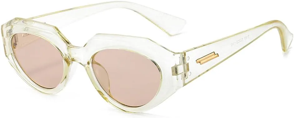 

Солнцезащитные очки UV400 - Панк, овальные, «кошачий глаз», с леопардовым принтом, для женщин и мужчин, для бега и активного отдыха generic, Lightyellow-brown