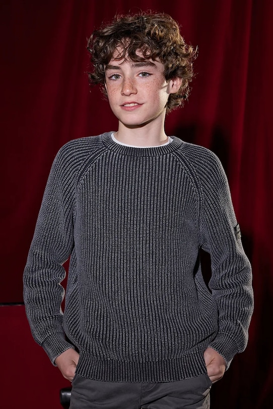 

Детский хлопковый свитер Mayoral, серый