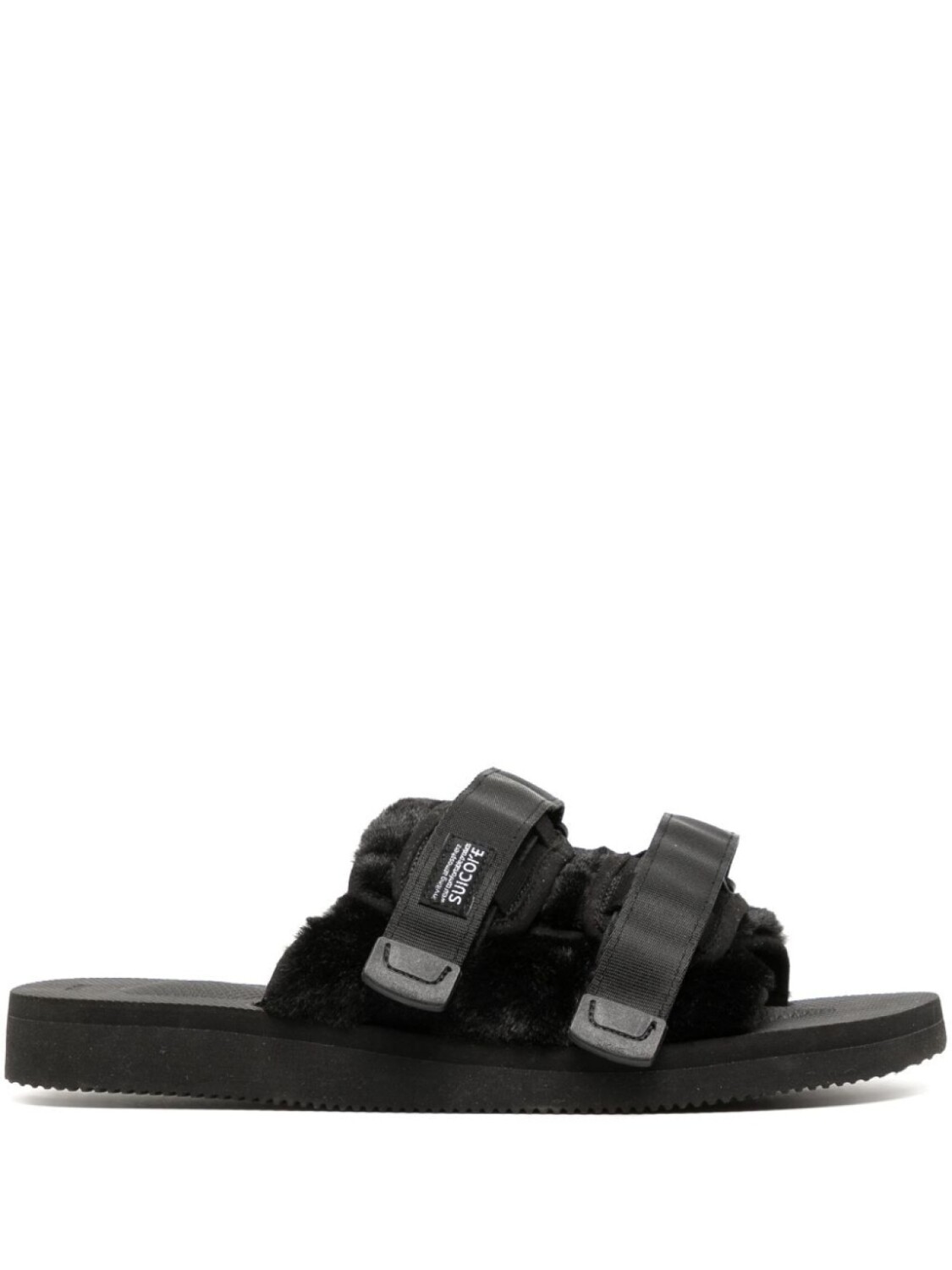 

Suicoke шлепанцы Moto с нашивкой-логотипом, черный