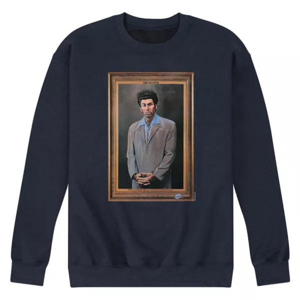 

Мужская флисовая толстовка Seinfeld Kramer Portrait Licensed Character, синий