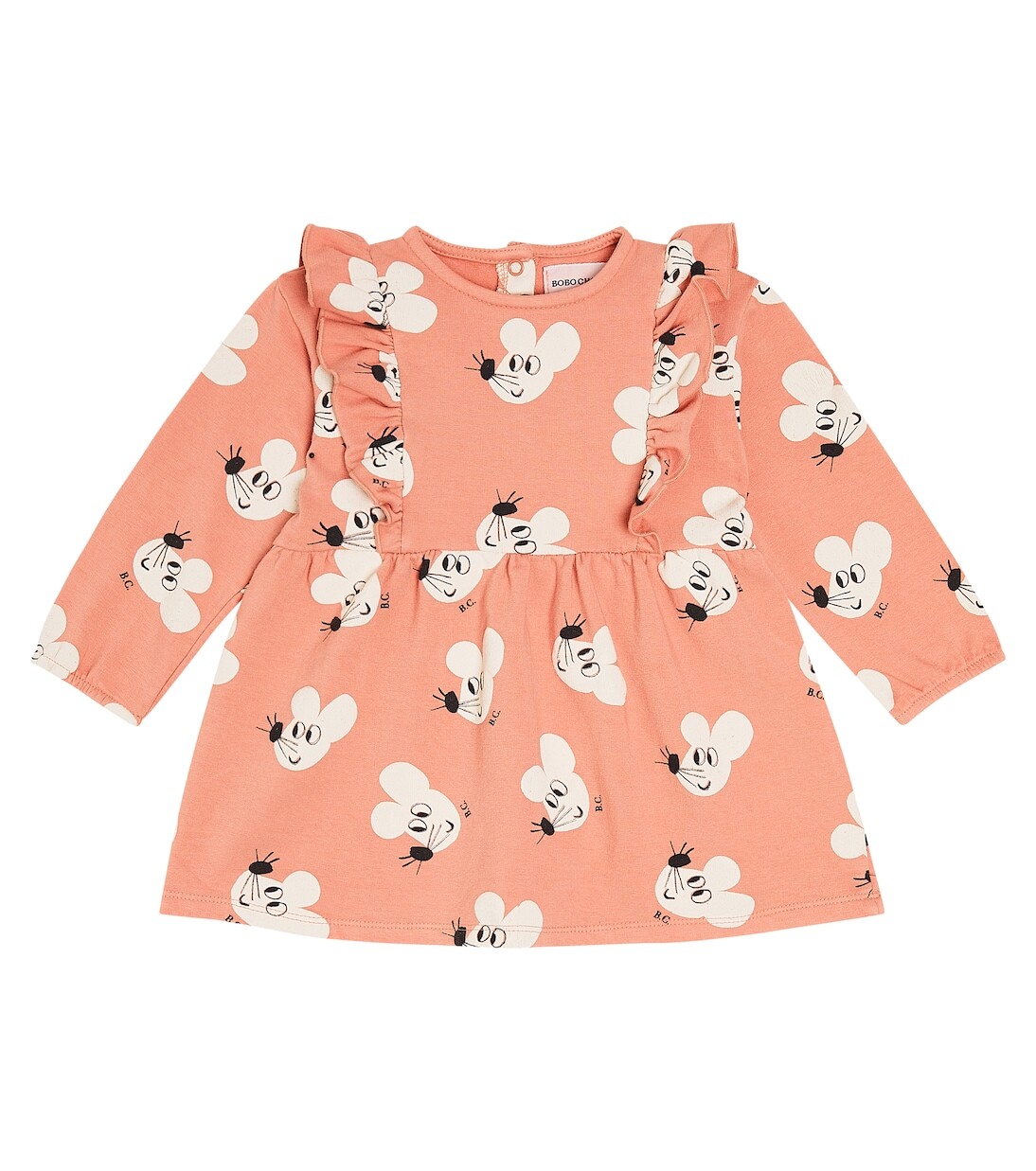 

Платье baby mouse из смесового хлопка Bobo Choses, розовый