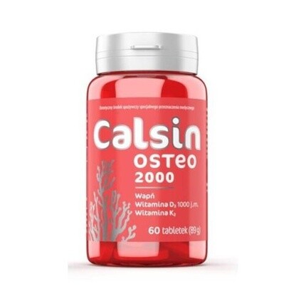 

Calsin Osteo 2000 60 таблеток для поддержания здоровых и крепких костей Apotex