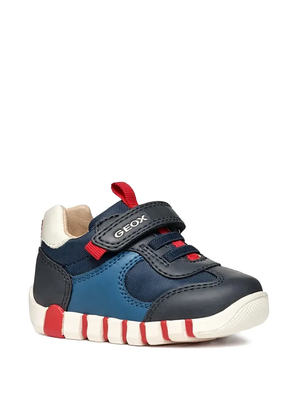 Низкие кроссовки на липучках Geox Kids, синий