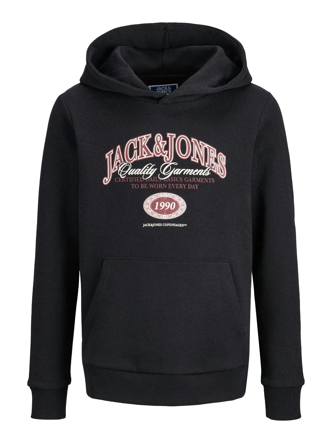 Свитшот с капюшоном, 2 шт., JACK & JONES Junior, черный — фото 3