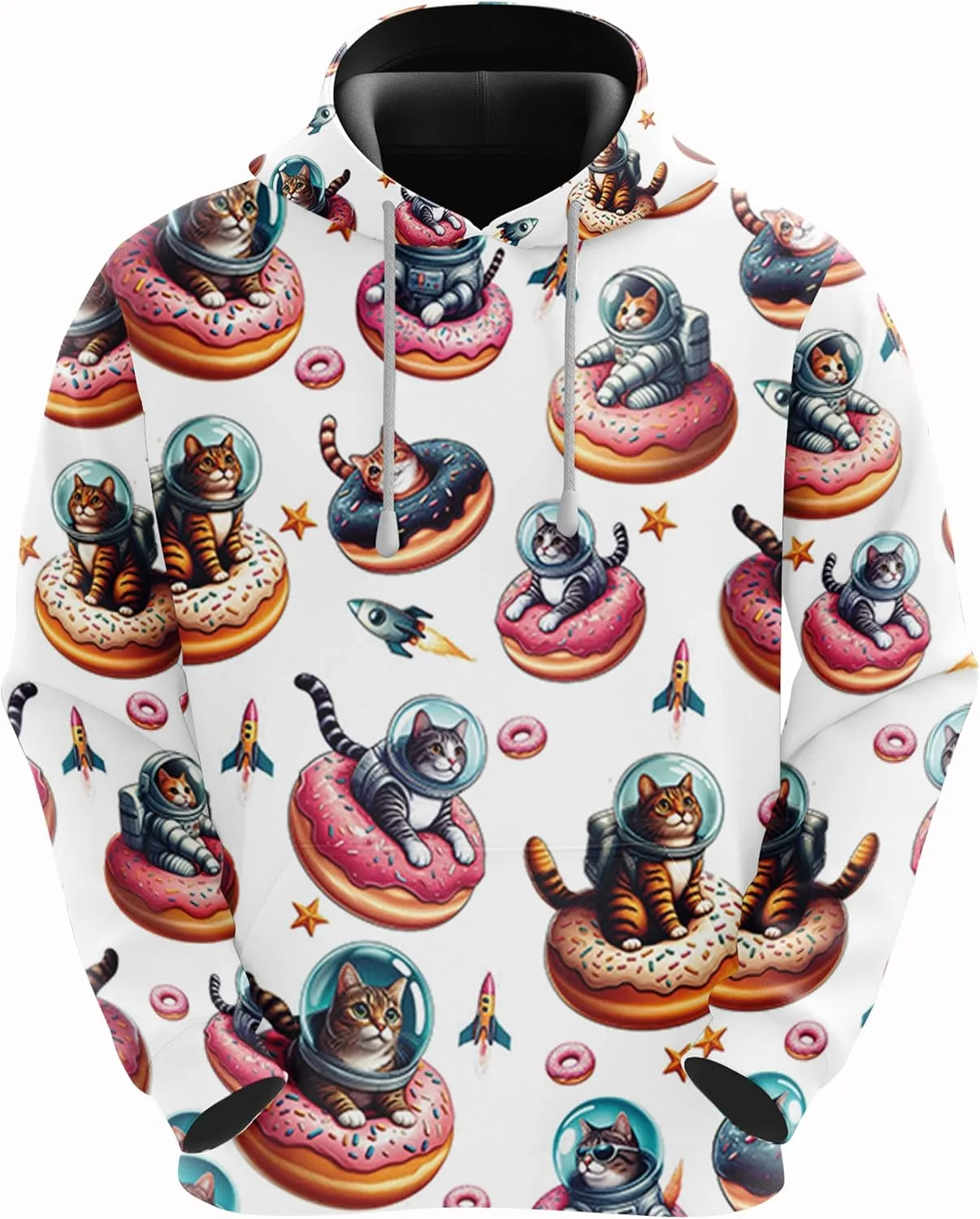 

Толстовка Funny Cat с капюшоном, 3D Galaxy Cat 228CLOSET