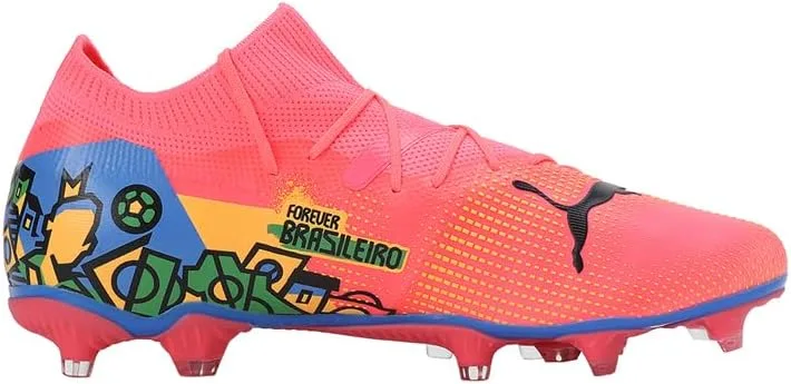Мужские кроссовки PUMA Future 7 Match NJR Fg/Ag, синий/зеленый/оранжевый — фото 4