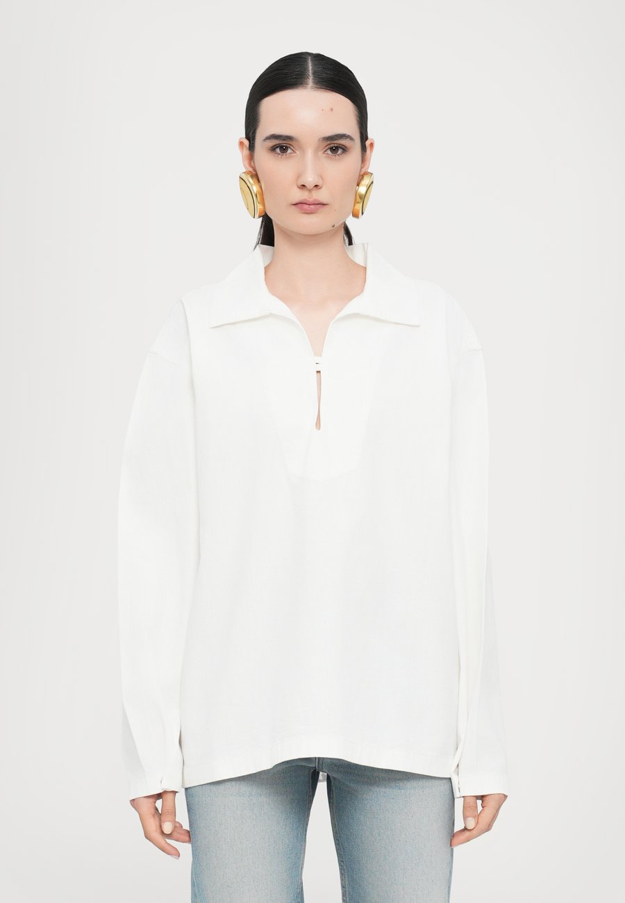

Блуза Victoria Beckham TAB, Washed White/Off-White