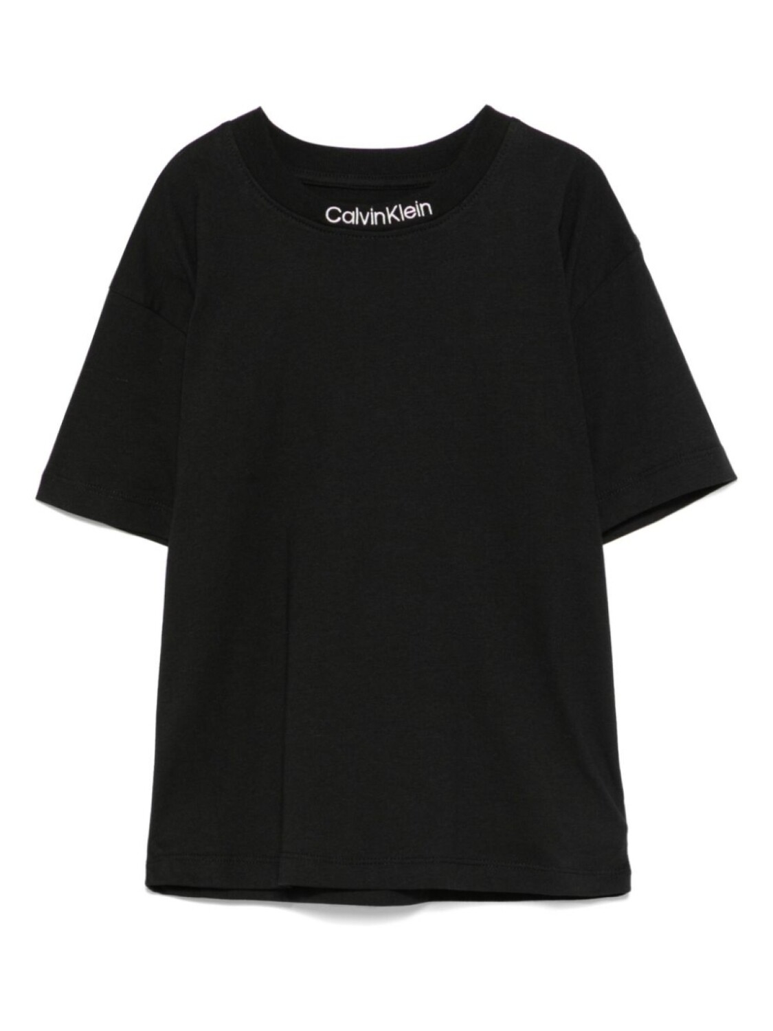 

Calvin Klein Kids футболка с вышитым логотипом, черный