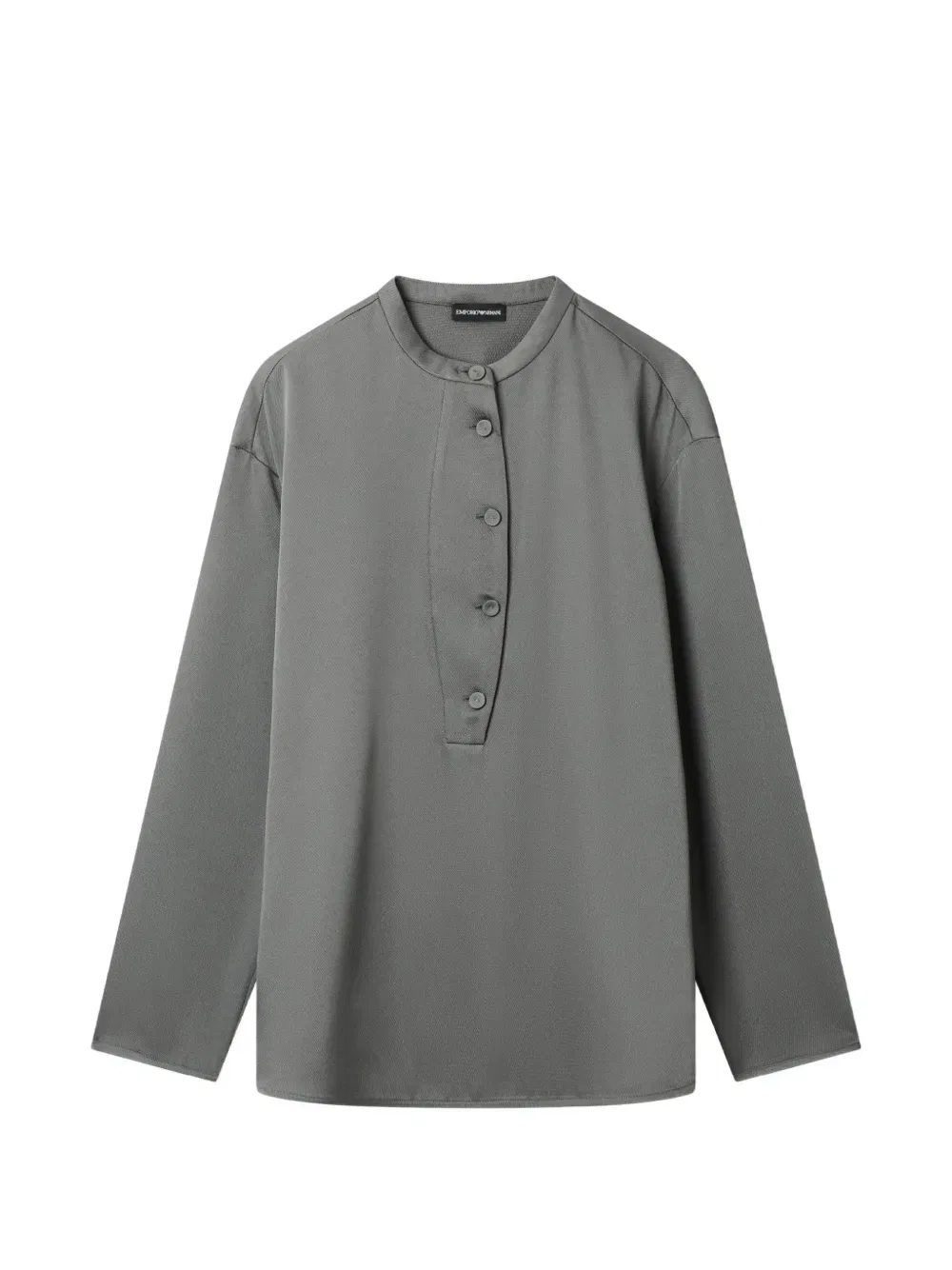 Блузка на пуговицах Emporio Armani, серый