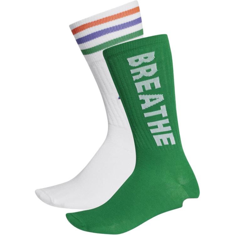 

Носки до колена унисекс, 2 штуки Adidas Originals, зеленый/белый