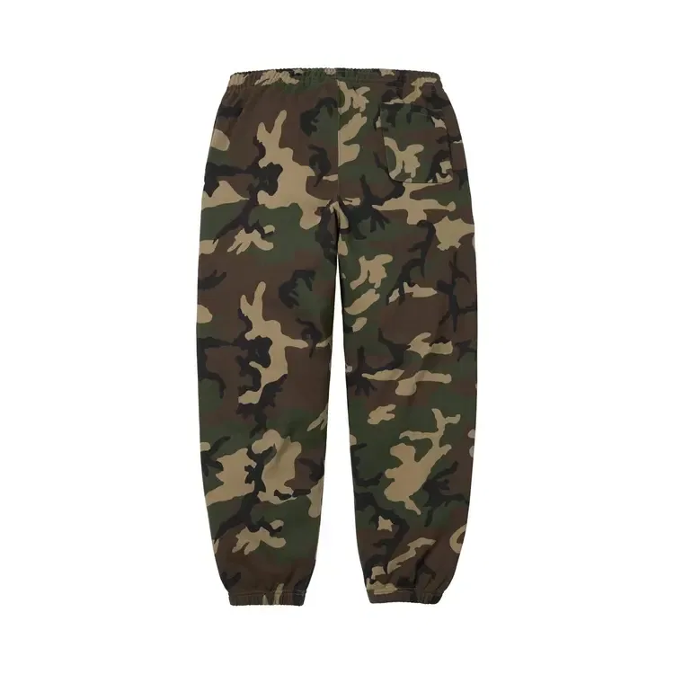 Спортивные штаны с атласной аппликацией Supreme, зеленый — фото 2