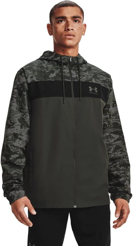 

Under Armour мужская ветровка Sportstyle Camo, Baroque Green (310)/Baroque Green